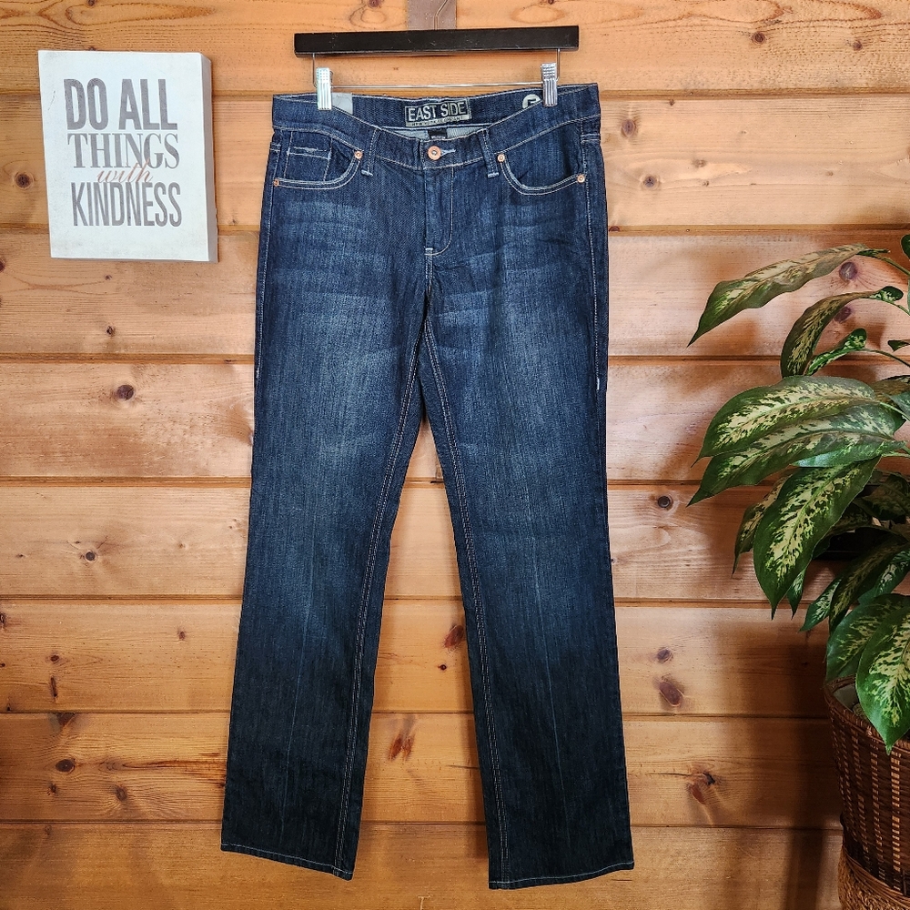 New York & Co. NWT East Side Platinum Straight Flap Jeans Low Rise Size 10 X 32"